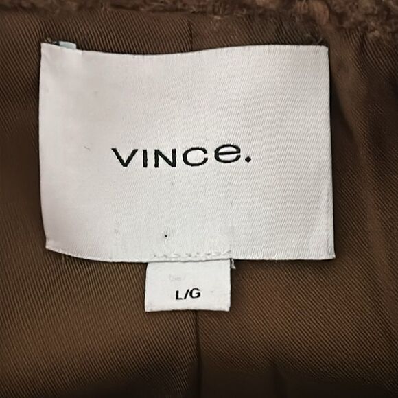 Vince Chestnut Teddy Oversized Jacket - Picture 6 of 7